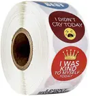 Наклейка с милым мультяшным рисунком для учеников, учеников, 1 дюйм, 100-1000 шт.