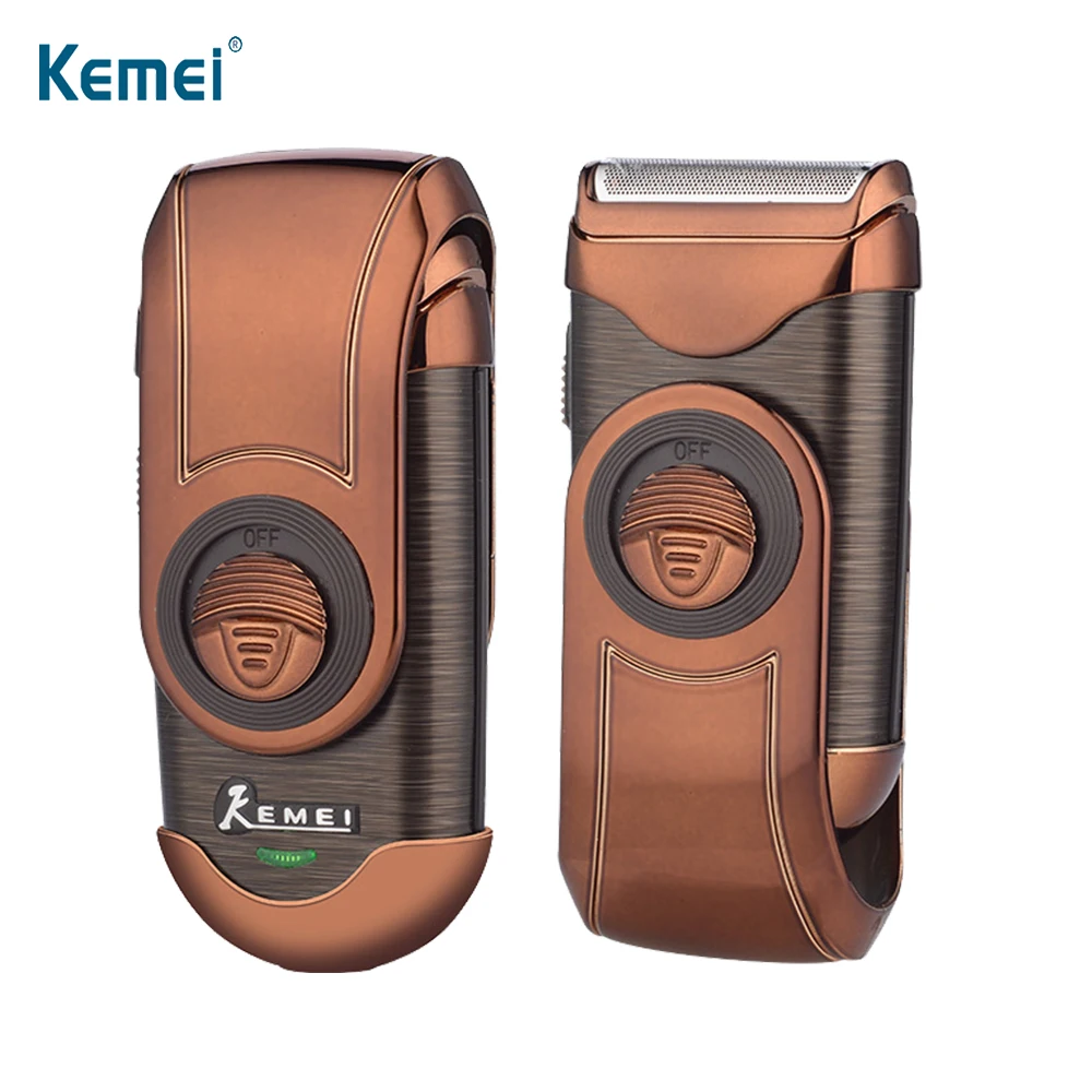 KEMEI портативный Перезаряжаемый электробритва 3D двойной плавающий триммер для