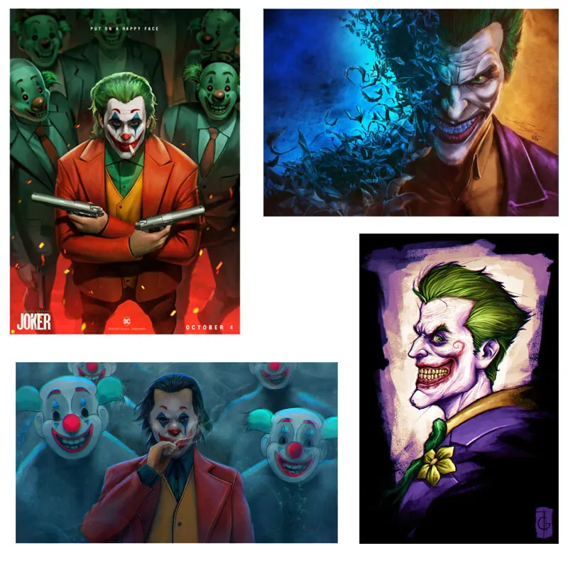 

Clothing thermoadhesive patches joker stickers for clothes DIY Iron-on transfers for clothing Hippie applique Washable clothes