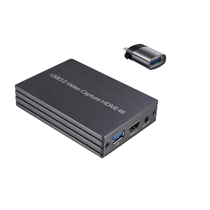 

Плата видеозахвата 4K HDMI-USB 3,0 + преобразователь Type-C в USB для ма-cbook Pro