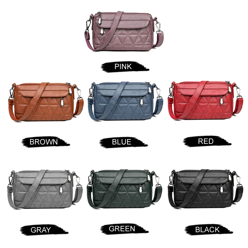 YOUSE Vintage Soft PU Leather Women Shoulder Bags Luxury Designer Handbags Small Crossbody Bags for Women 2021 Messenger Bag