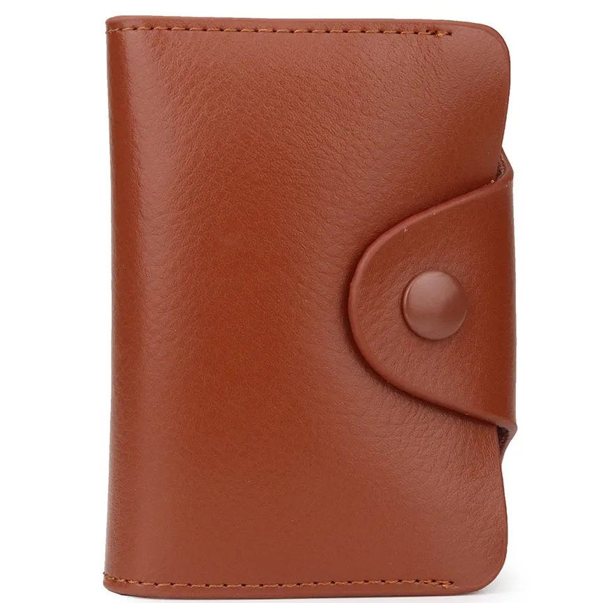 Унисекс кожаный бизнес держатель для карт кошелек банк Кредитная карта