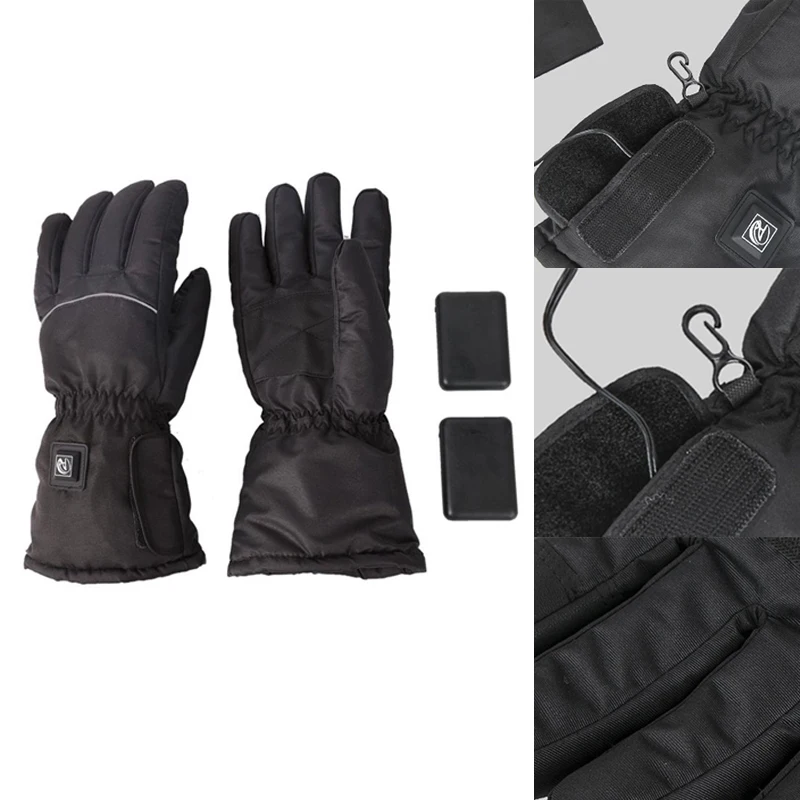 

Winter Outdoor Glove 4.5V Heated Keep Warm Gloves Windproof Waterproof Unisex, for Cycling, Skiing, Bicycle