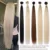 Пряди для наращивания волос с эффектом омбре, пупряди из сверхдлинных синтетических прямых волос, длиной 28-36 дюймов - изображение