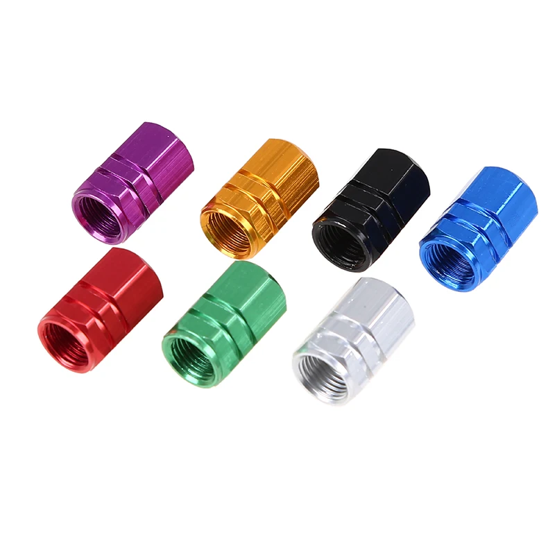 

Tire Valve Caps Tyre Rim Stem Cover 4 Piece Decorative Aluminum Universal For Automobiles Motorcycles Trucks Bikes Accessories