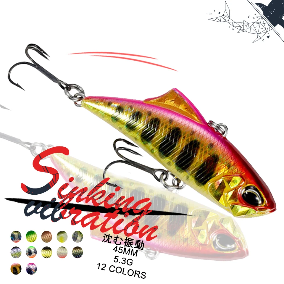 

1 шт. 45 мм 5,7 г блесна рыболовная приманка с вибрацией опускается на дно искусственная приманка-Минноу Карандаш для воблера бас Щука зимние с...