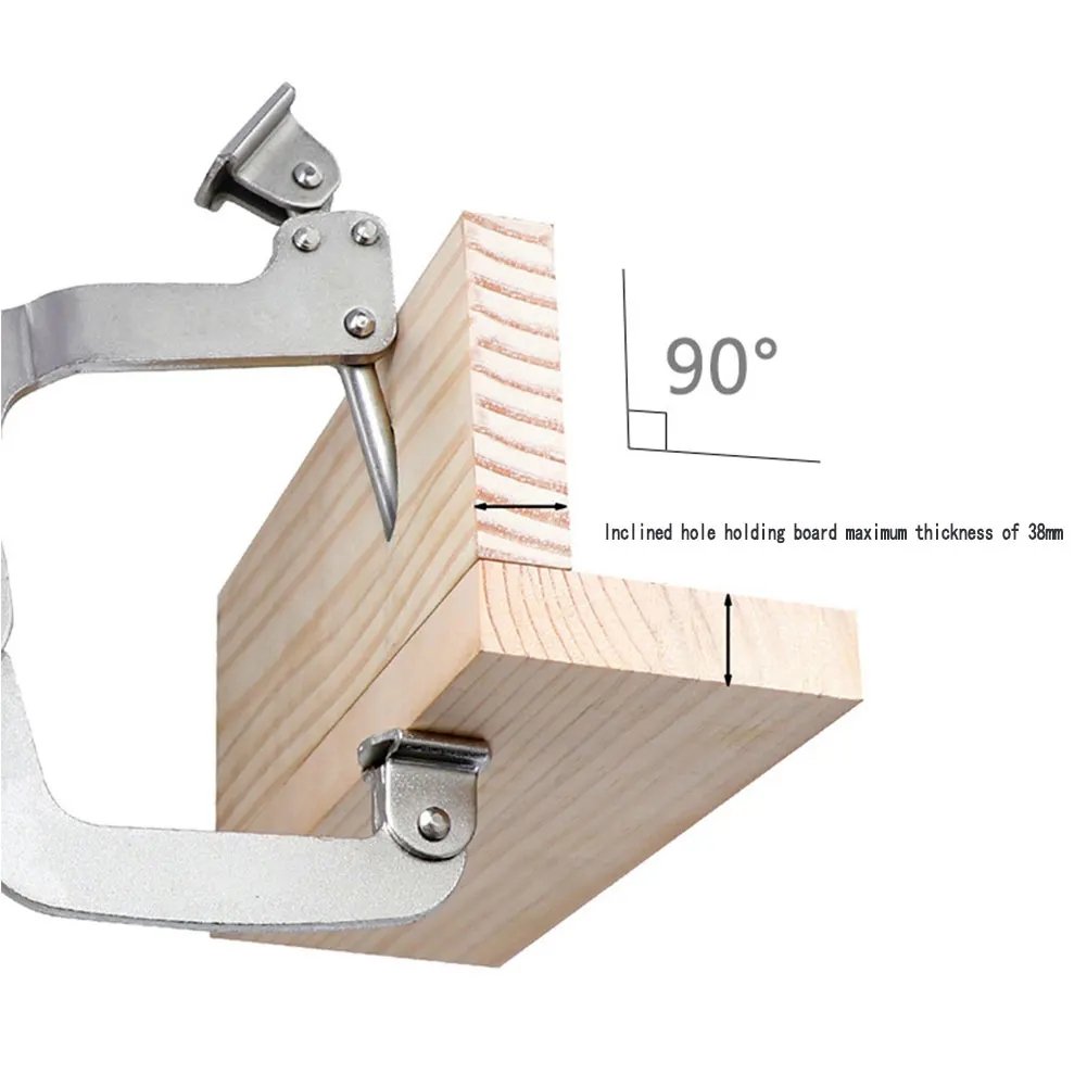 

2 IN 1 Vigorous Pliers C-type Oblique Hole Quick Clamp Adjustable Plier Clamp Locking Plank Clip Woodworking Fixing Tool