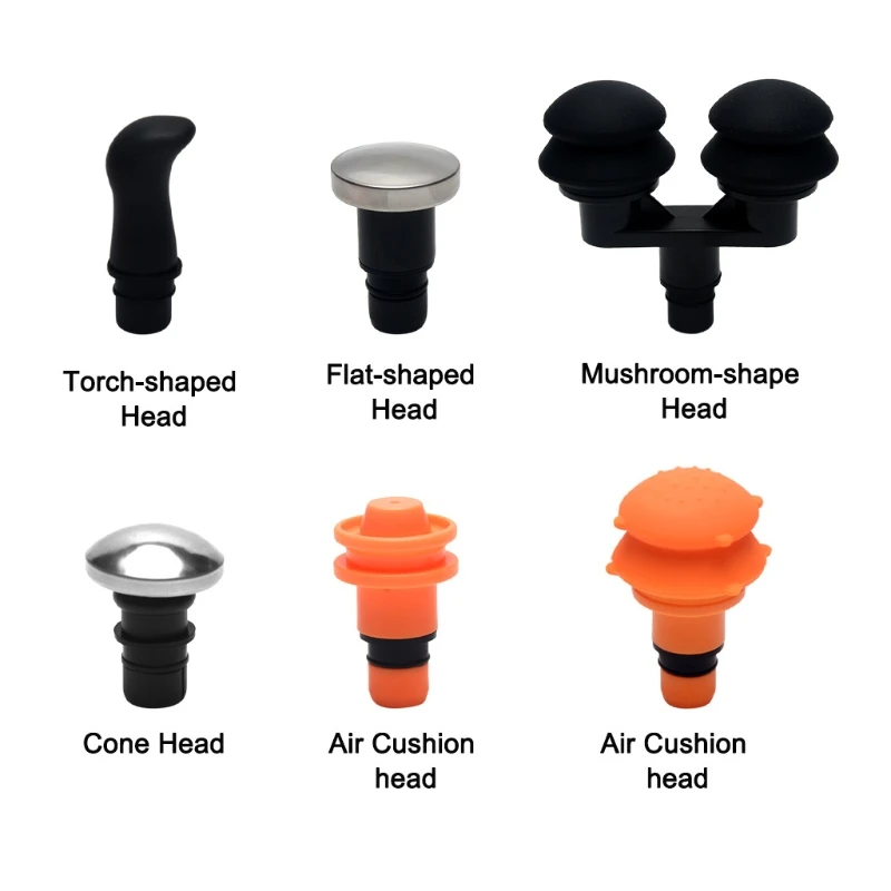 

9pcs Installed Massage Adapter Deep Tissue Massage Head Replacement Muscle Relaxation Accessories