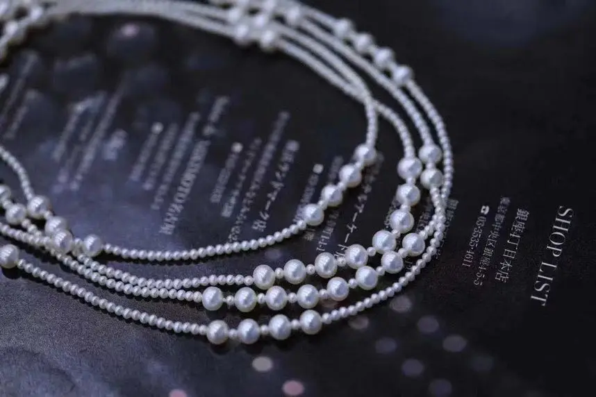 Новое ожерелье для свитера 4-9 мм прочная легсветильник цепь с пресноводным