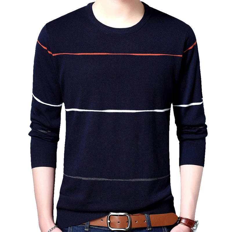 GAAJ 2019 г. брендовый Мужской Хлопковый тонкий пуловер свитеры повседневный вязаный