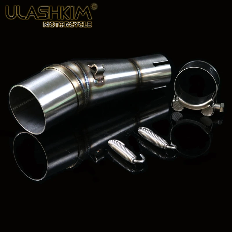 

Выхлопной глушитель NANJA250 NANJA300 для мотоцикла, контактная средняя труба для KAWASAKI NANJA 250 300 250R, без застежки Q