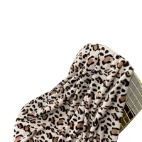 new ins wind coral fleece leopard print nap air conditioning blanket office blanket bedroom household warmth blanket