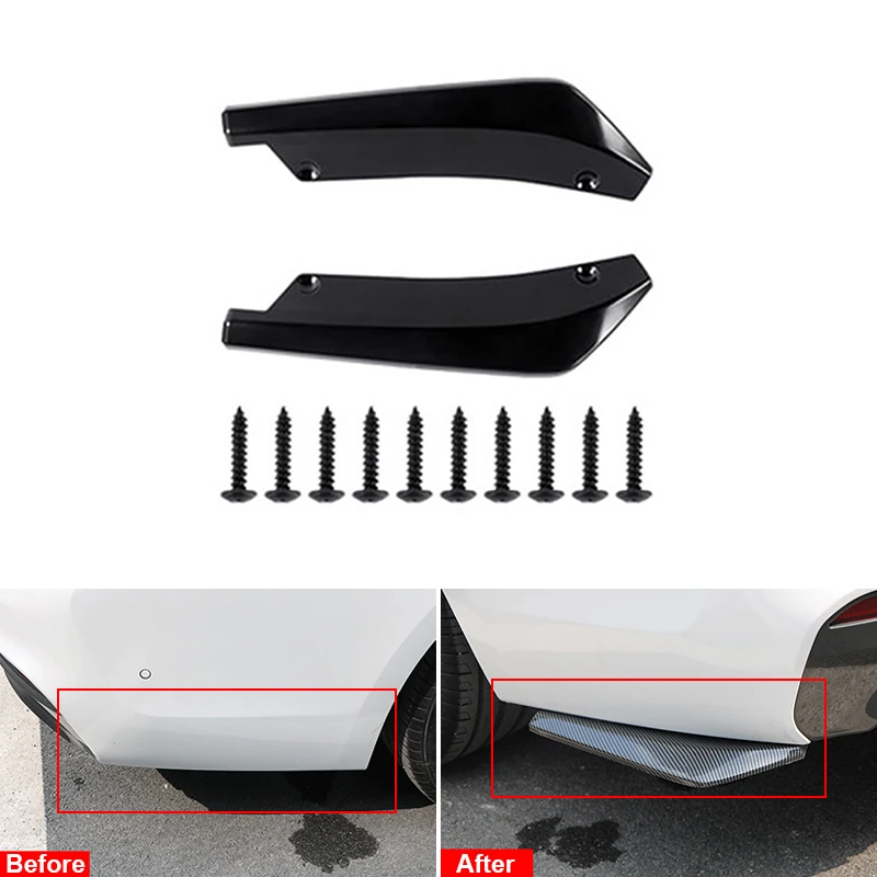 Универсальный черный бампер для автомобильного стайлинга защитный спойлер губ