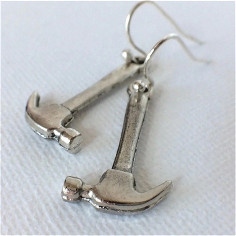 Серьги в форме молотка необычные подарки серьги украшения|Серьги-подвески| |