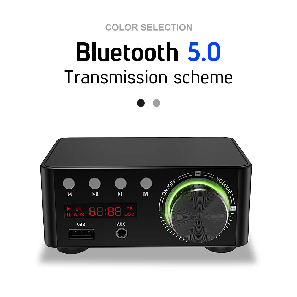 Цифровой усилитель AIYIMA TPA3116 звука Bluetooth класса D для дома стерео Hi-Fi 50Wx2 с