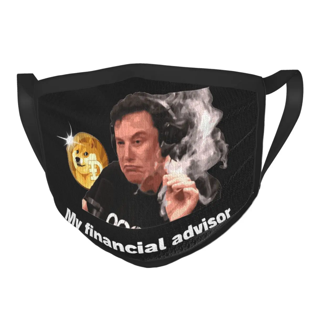 

My Financial Advisor Dogecoin Reusable Mouth Face Mask Wallstreetbets Stonks Bitcoin Mask Protection Cover Respirator Muffle