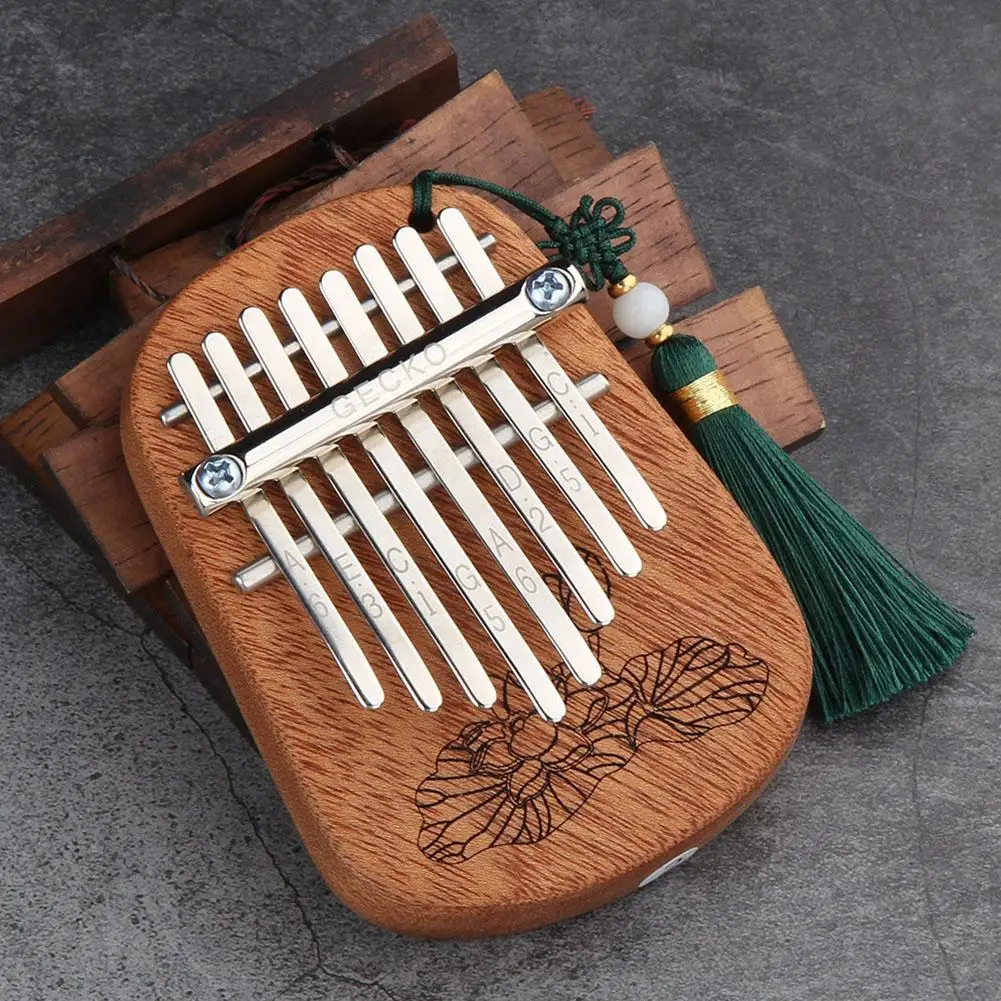 

GECKO 8 клавиш Пальчиковый Kalimba большой палец пианино портативная клавиатура для начинающих Marimba деревянный музыкальный инструмент Деревянны...