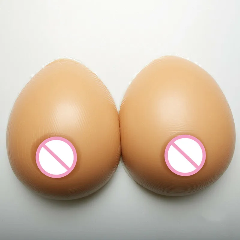 2000g/pair FF Cup Silicone Breast Forms Crossdresser Artificial Breast Invisible Strapless Push Up Silicone Bra Full Cup
