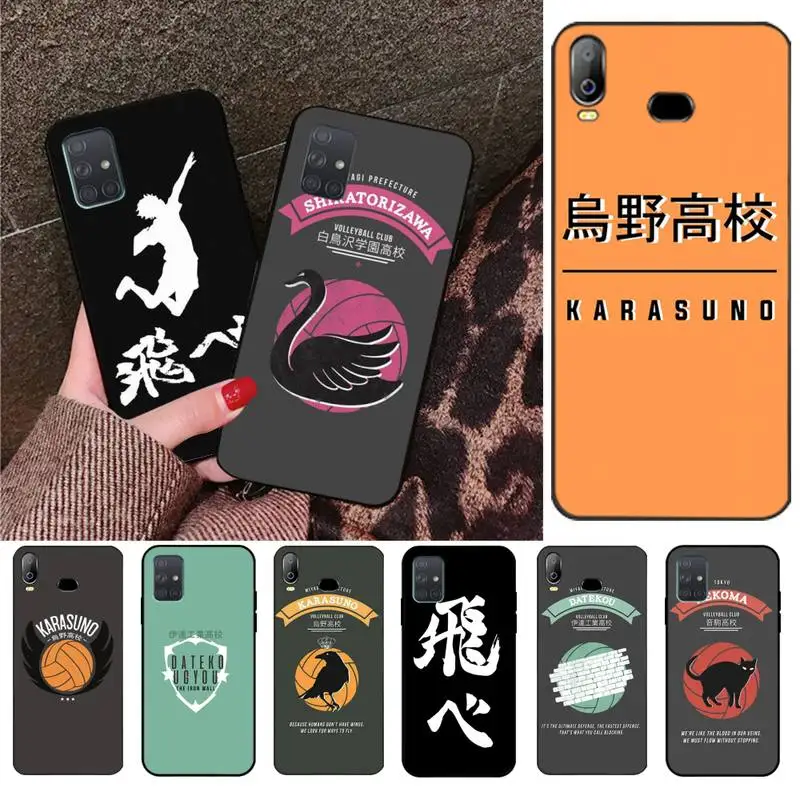 HAIKYUU! Чехол для телефона Karasuno Nekoma Crest чехол Samsung Galaxy A01 A11 A31 A81 A10 A20 A30 A40 A50 A70 A80 A71 A91
