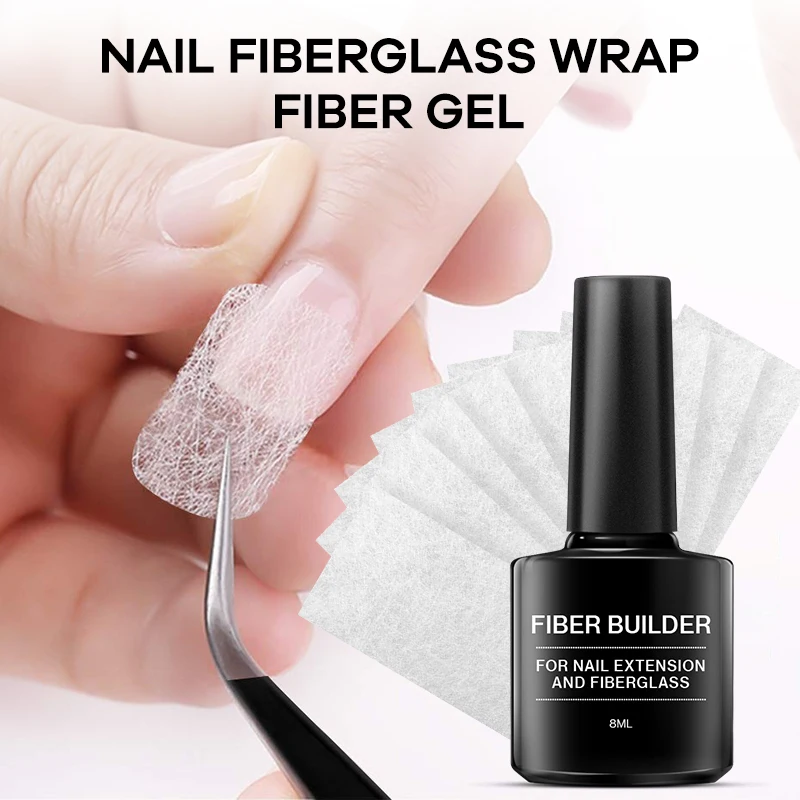 Modelones 2 шт./лот волоконный Гель-лак для ногтей наращивание стекловолокно