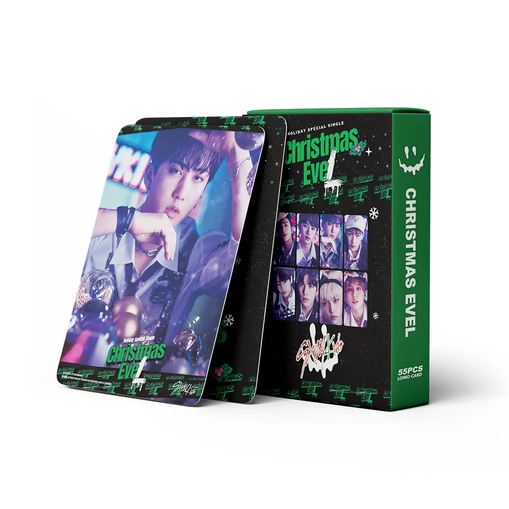55pcs/set Kpop Stray Kids Lomo Cards HD Photocards Christmas Evel New Plbum Music NO EASY GO LIVE Korean Fashion Postcard - купить по