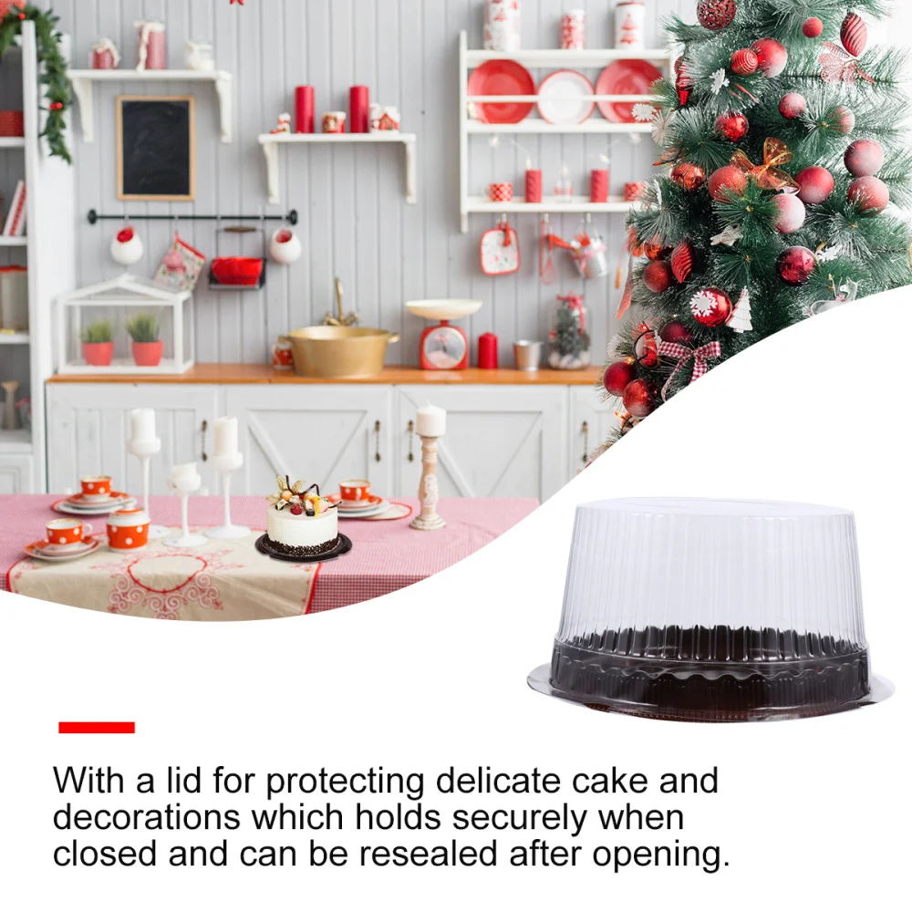 

100 Pcs Cake Boxes Food Packaging Boxes Transparent Storage Cases