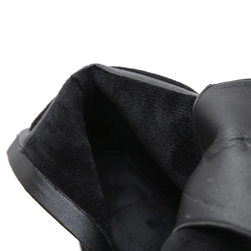 2019 г. женские роскошные черные сапоги на высоком каблуке 16 см ботильоны Фетиш