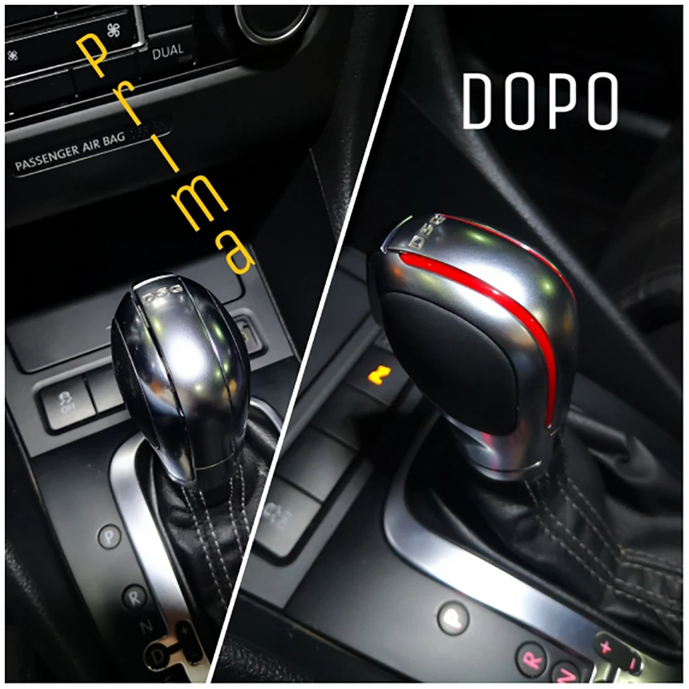 Синяя хромированная матовая ручка переключения передач DSG крышка крышки для