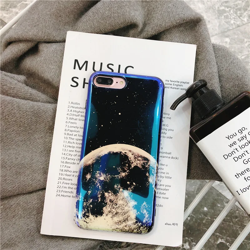 Чехол для телефона с синим излучением iPhone 11 Pro Max чехол 7 8 12 Plus X mini XR XS Вселенная