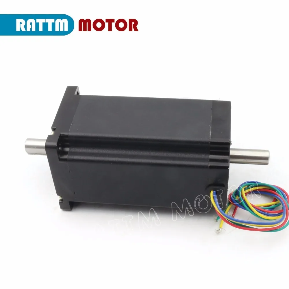 RU корабль NEMA34 34HS5802B с двойным валом 154 мм/унций-дюйм 12 нм/А шаговый двигатель ЧПУ