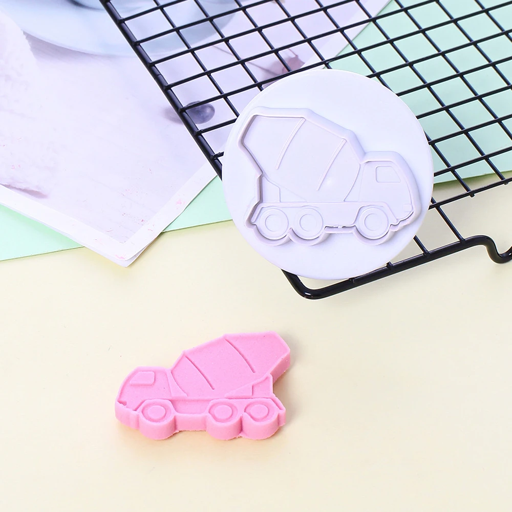 4 шт./компл. помадка транспортные средства тематические грузовики резак для