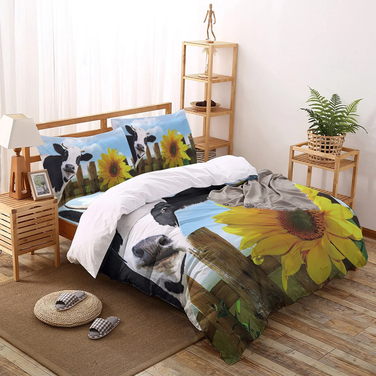 2/3/4 шт. Комплект постельного белья с пододеяльником | Дом и сад