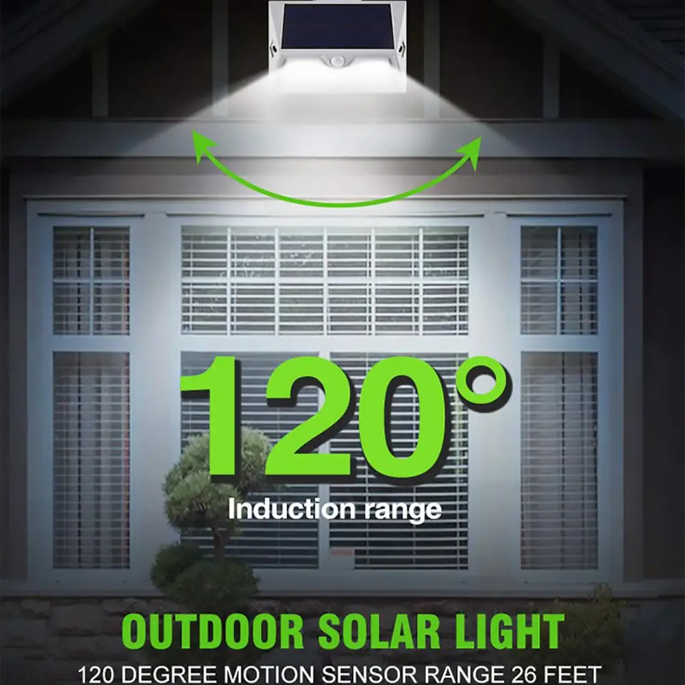 Outdoor Solar Lamp PIR Motion Sensor Wall With Remote Control Dimmable Light Emergency Garden Security Night | Лампы и освещение