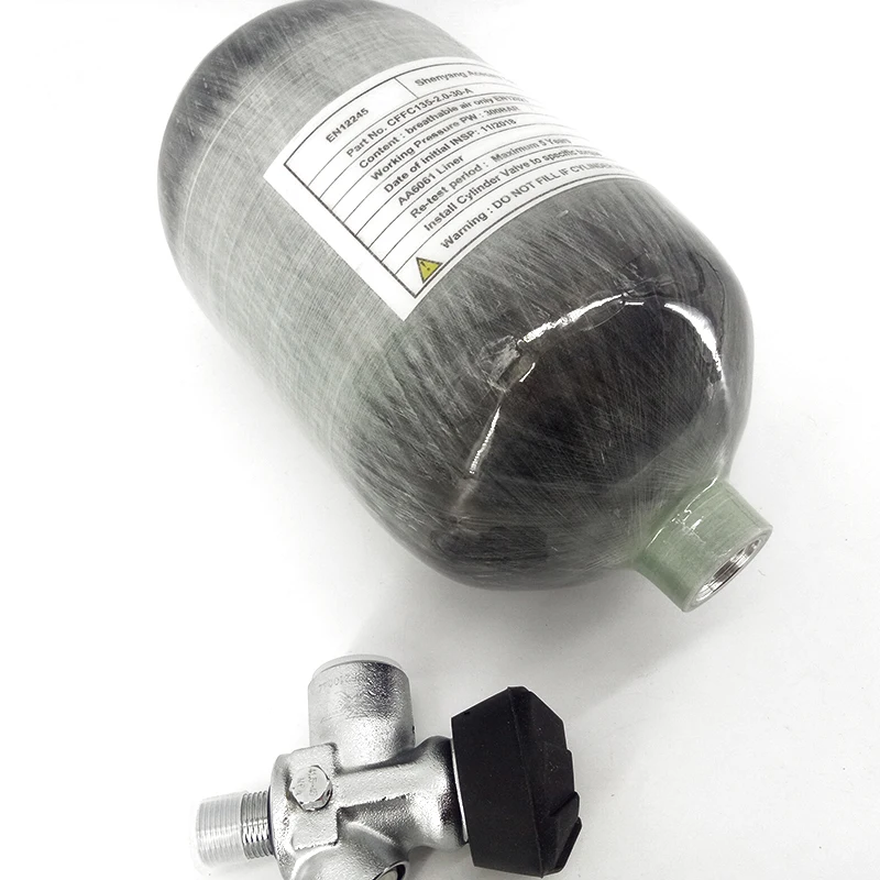 AC52031 2L Пейнтбол бак и клапан PCP винтовка 300 бар углеродного волокна цилиндр M18* 1,5 4500Psi сжатого воздуха пистолет для стрельбы Acecare