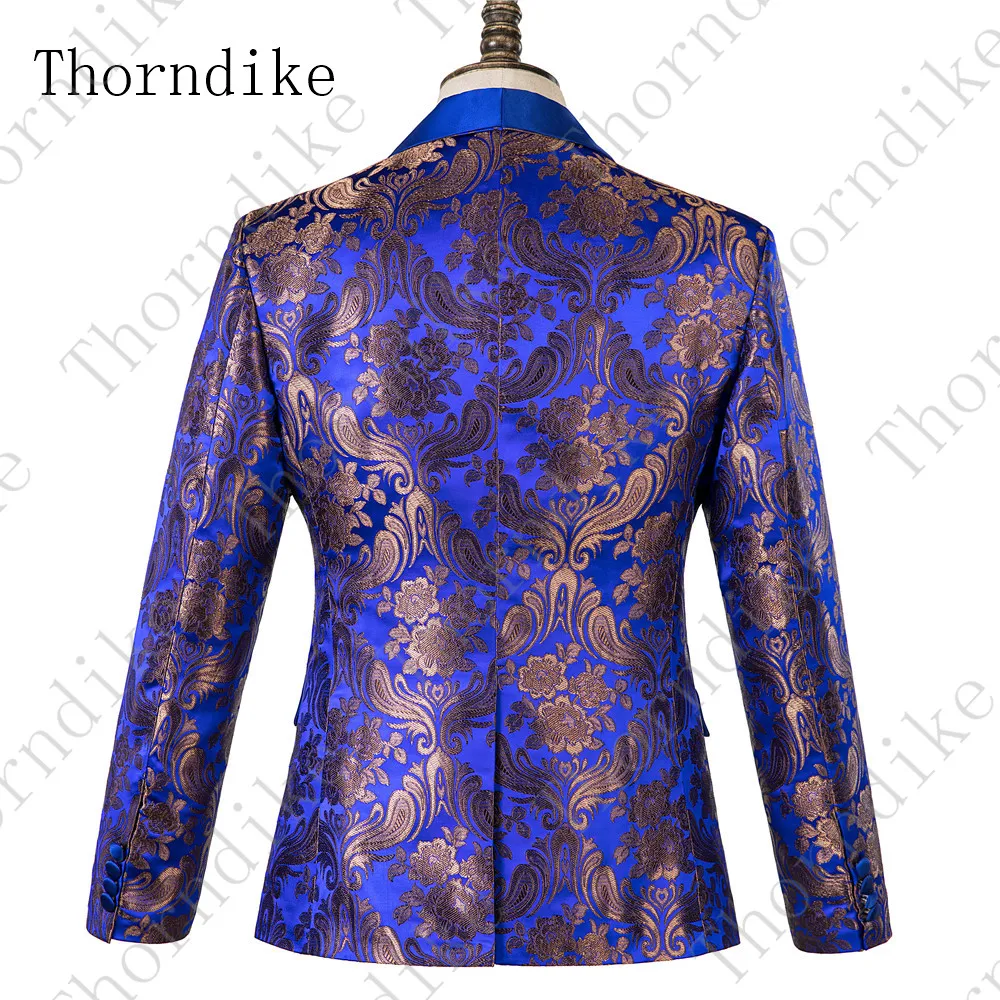 Thorndike мужские костюмы с цветочным принтом 3 предмета смокинг рисунком пиджак