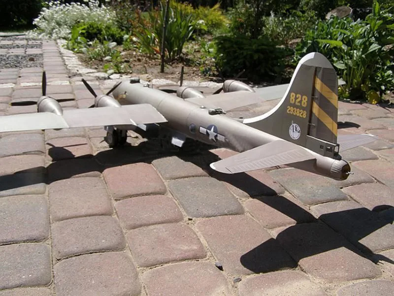 93*65 см B29 супер Aerial Fortress Bomber самолет DIY 3D бумажная карточка модель Конструкторы строительные игрушки развивающие
