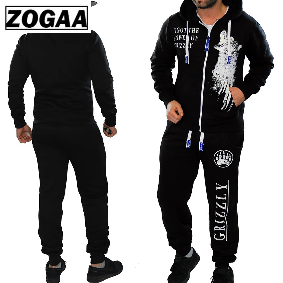 Комплект из 2 предметов: толстовка с длинным рукавом и штаны ZOGAA мужской