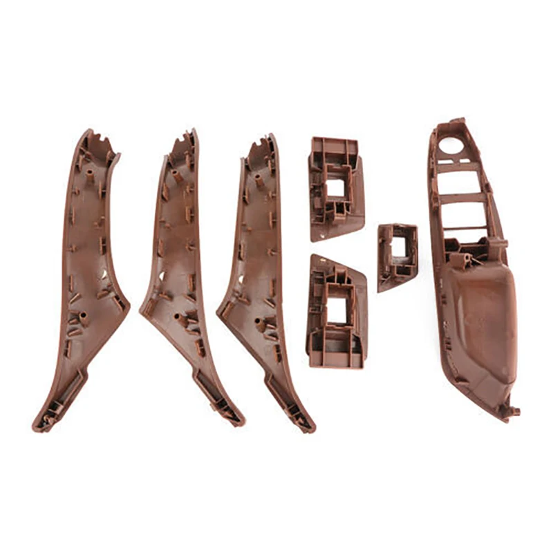 

7Pcs Interior Door Handle Decoration Cover for BMW 5 Series F10, F18, 520 523 525 Right-hand Drive Inner Door Handle Replacement