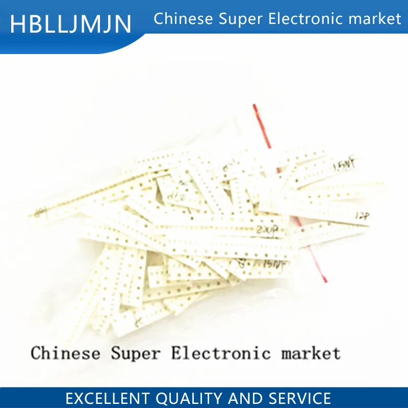 Конденсатор с чипом 0402 SMD комплект в ассортименте 52 значения * 25 шт. = 1300 (1 пФ ~ 1