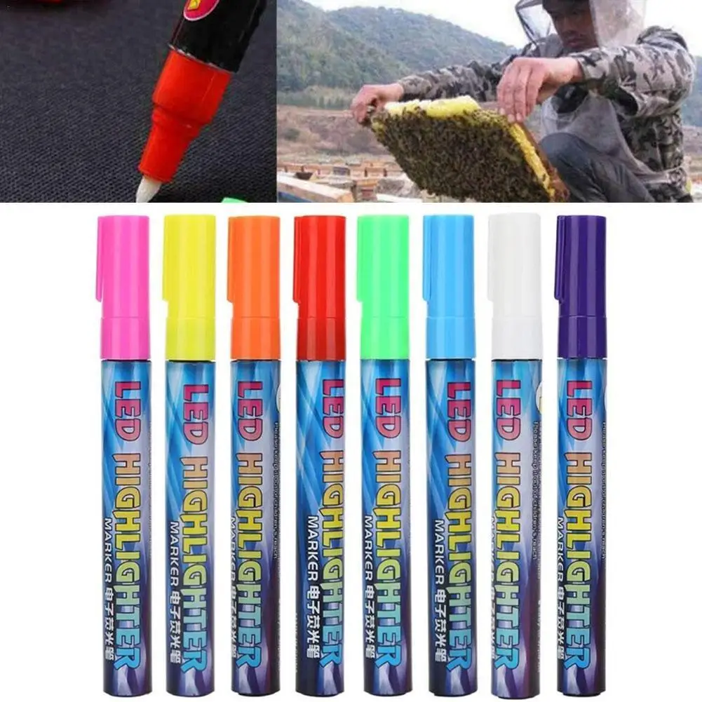 

1pc Queen Bee Marker Electronic Highlighter Flash Water-based 13.5 Approximately Marker Cm Length In G1V2
