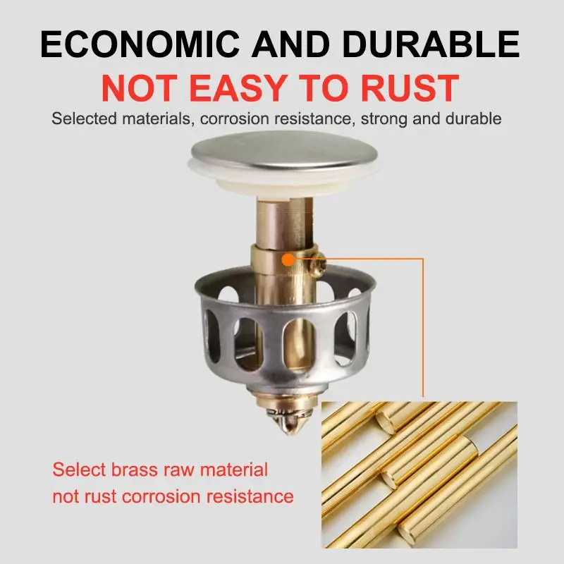 

Universal Wash Basin Bounce Drain Filter