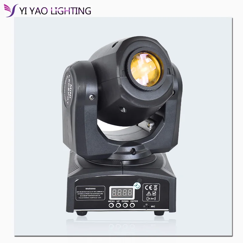 Светодиодный мини движущийся головной свет 10 Вт многолучевой прожектор Gobo DMX spot