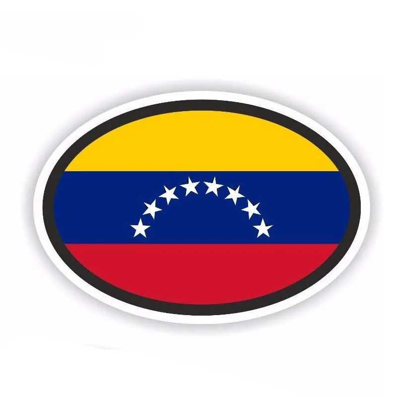 

Interesting Venezuela Oval Flag Car Sticker Accessories Car Styling Decal Vinyl Cover Scratches Waterproof PVC 14cm*10cm