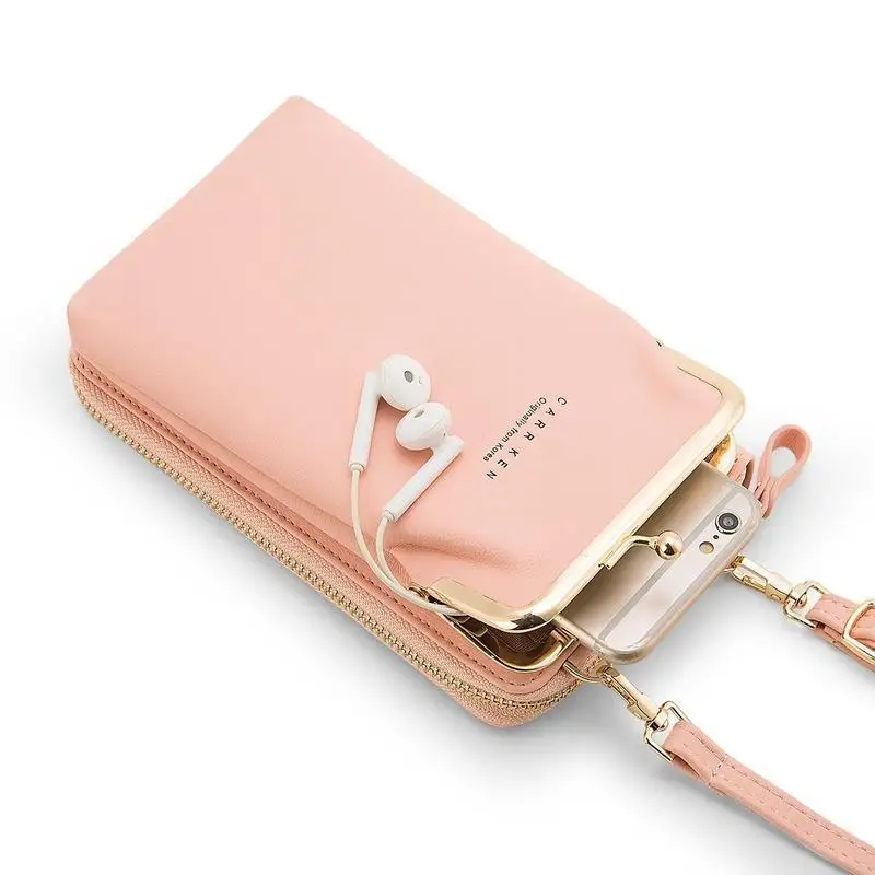 

Women Phone Bag Solid Crossbody Bag Messenger Bags Female Bags Top Quality Phone Pocket Women Bags Fashion Small Bags For Girl