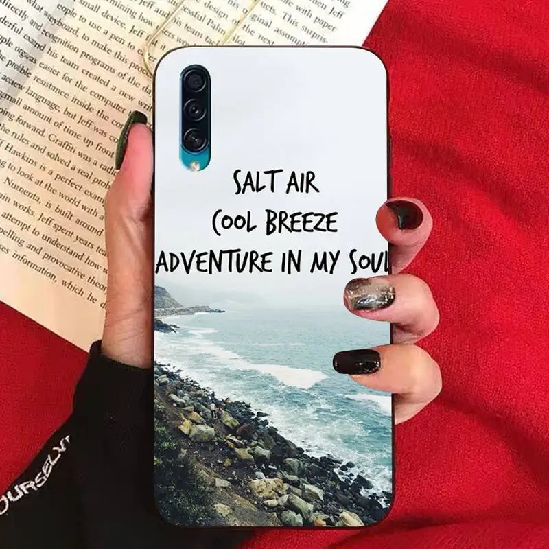 TOPLBPCS путешествие на морском пляже цитаты чехол для задней панели мобильного