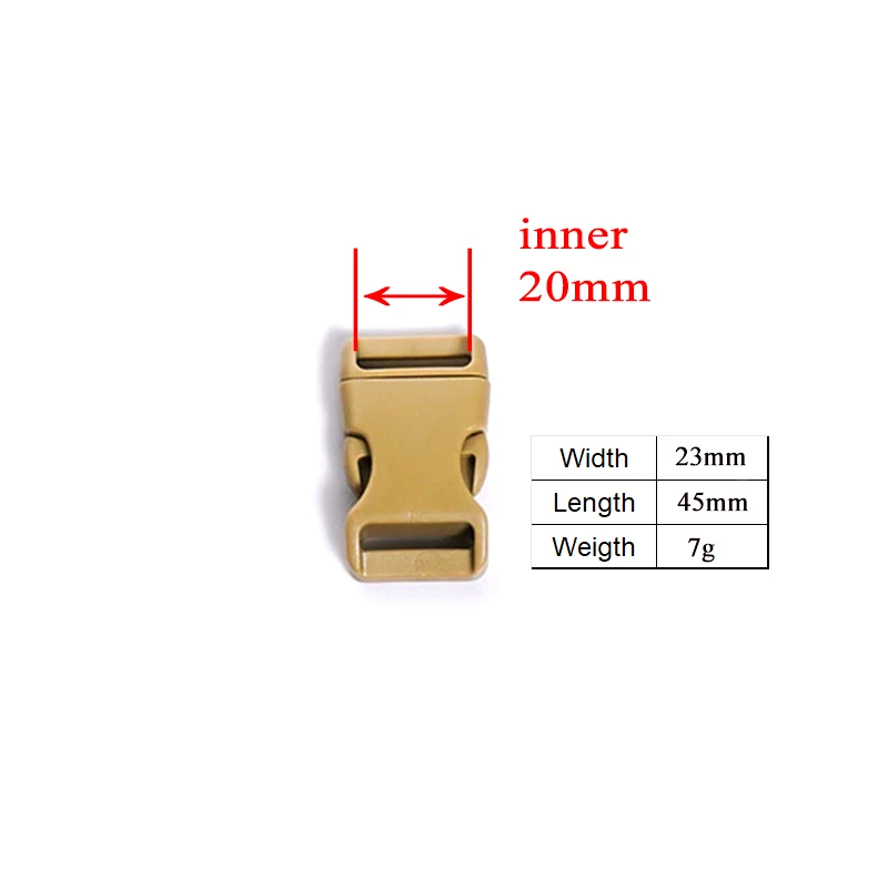 (Пластиковая пряжка + Тройная крышка квадратный держатель D-образное кольцо
