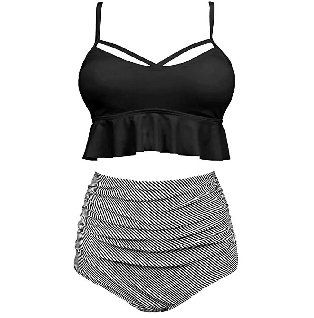 Женский купальник Леопардовый Гавайский принт пуш-ап сексуальный бикини набор