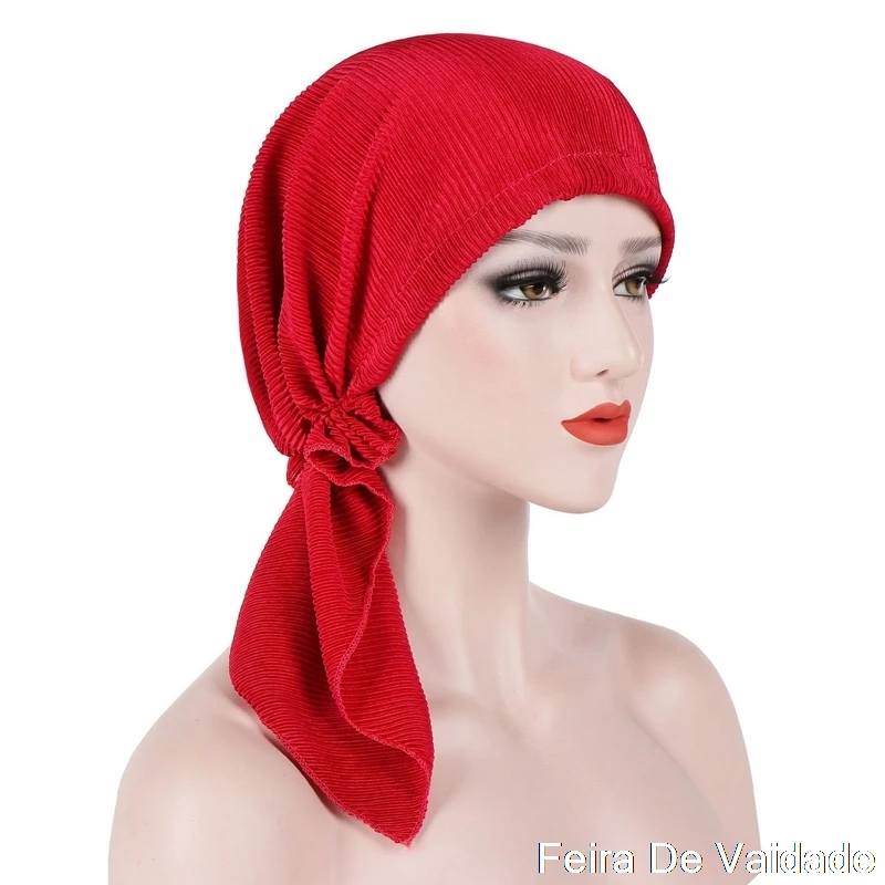 

New Fashion Muslim Woman Inner Hijabs Hats Turban Head Cap Hat Beanie Ladies Hair Accessories Muslim Scarf Cap Hair Loss