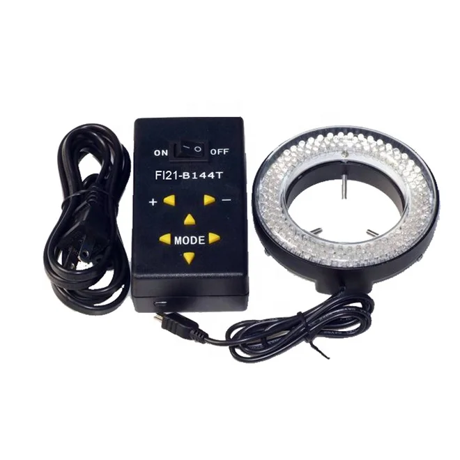 

China products FI21B144T 144 pcs LED Microscope Ring Light Source with 4 Zones Control