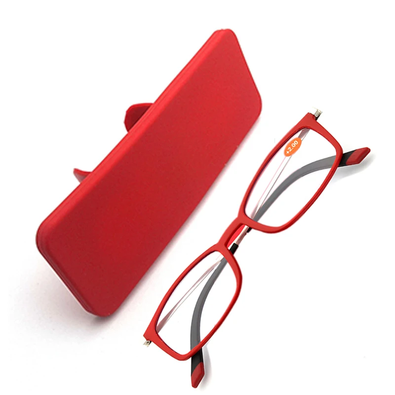 Сверхлегкий очки для чтения Для мужчин женщин прямоугольный неразрывный